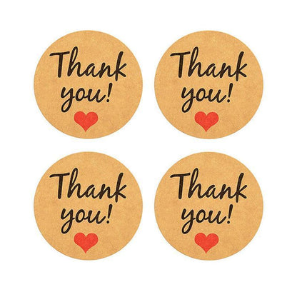 UP TO 80PCS Stickers Labels Thank You Stickers Gift Wrapping Craft Scrapbook DIY - 8*5PCS Style 5
