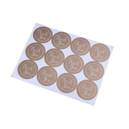 UP TO 80PCS Stickers Labels Thank You Stickers Gift Wrapping Craft Scrapbook DIY - 8*5PCS Style 5