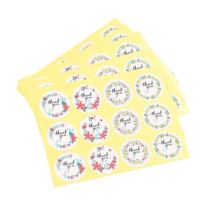 UP TO 80PCS Stickers Labels Thank You Stickers Gift Wrapping Craft Scrapbook DIY - 8*5PCS Style 5