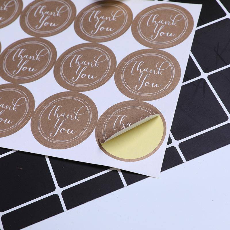 UP TO 80PCS Stickers Labels Thank You Stickers Gift Wrapping Craft Scrapbook DIY - 9*5PCS Style 8