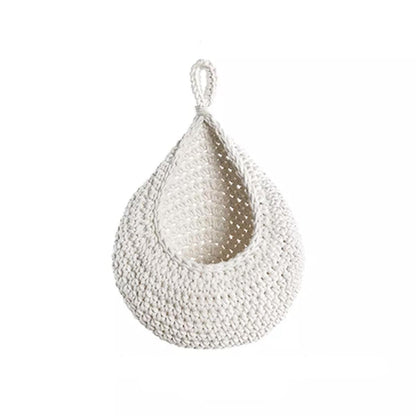 Cotton Rope Woven Storage Basket Wall Mount Fruit Vegetable Organizer Container - XL