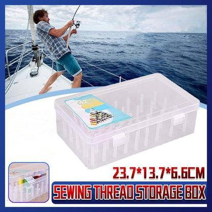 42 Spool Sewing Thread Storage Box Embroidery Bobbin Case Holder Organizer