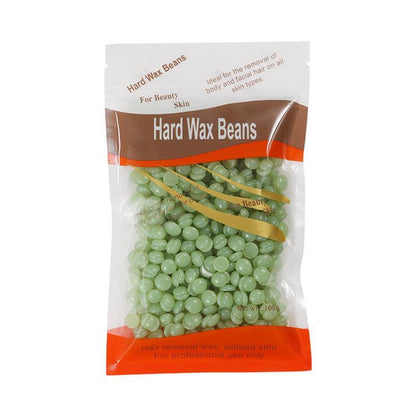 300G Hard Wax Bean No Strip No Pain Hot Film Body Waxing Hair Removal Depilatory - Strawberry