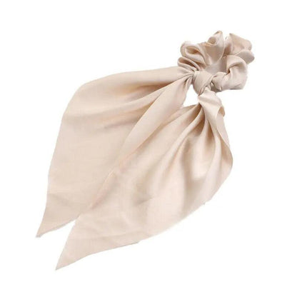 Chiffon Ponytail Scarf Bow Elastic Hair Rope Tie Scrunchies Ribbon Hair Bands - Green