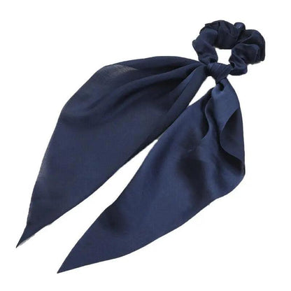Chiffon Ponytail Scarf Bow Elastic Hair Rope Tie Scrunchies Ribbon Hair Bands - Green
