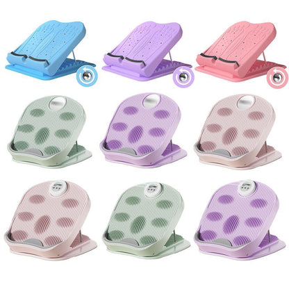 Inclined Pedal Leg Stretcher Multifunctional Stretching Plate Exercise Tool - Pink-Basic