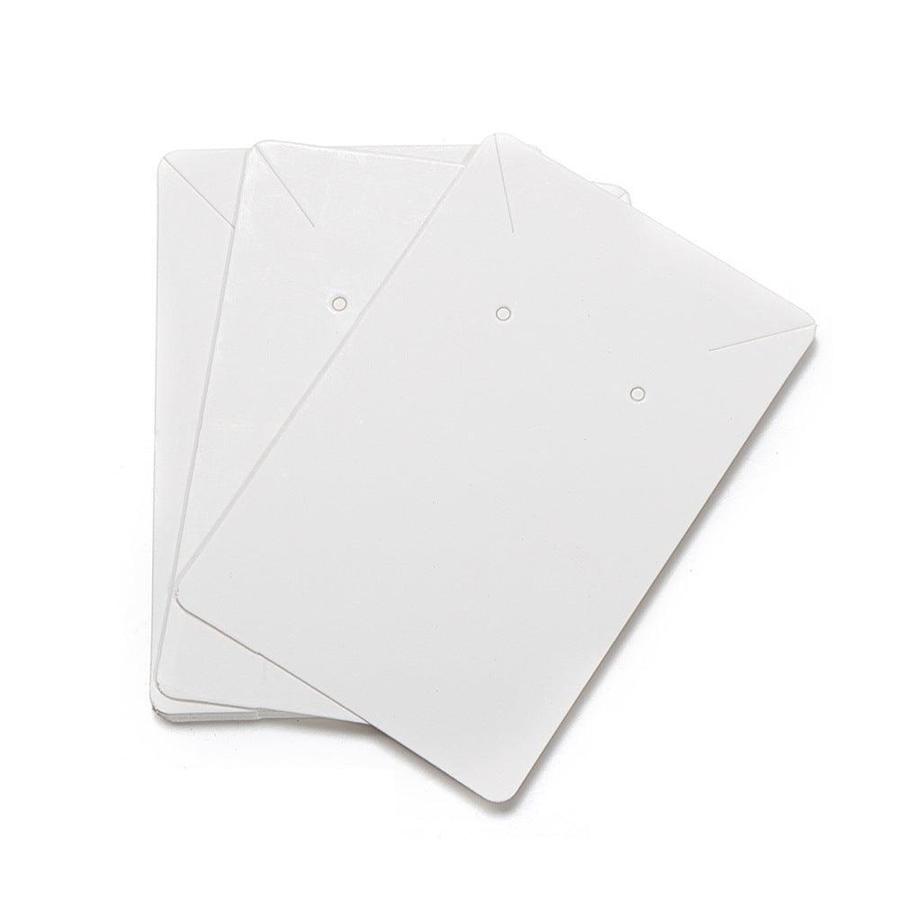 40pcs Jewellery Display Cards Necklace Earring Holder Kraft Paper 6x9cm - Yellow