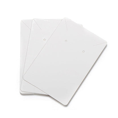 40pcs Jewellery Display Cards Necklace Earring Holder Kraft Paper 6x9cm - Yellow