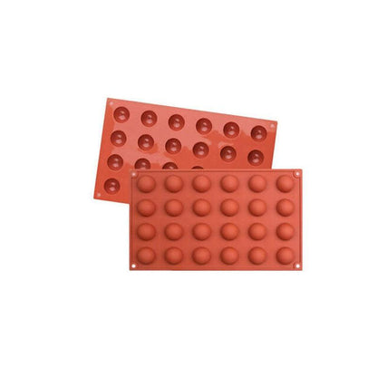Soap Mold Cake Mould Kitchen Accessories Kitchenware Silicone Gel Baking Tools - 6 semicircle
