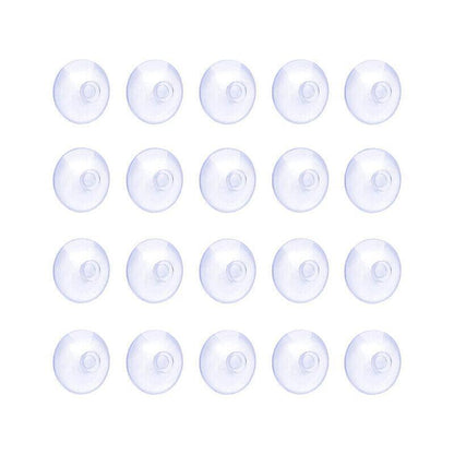 20Pcs 20/40Mm Suction Cups Caps Suckers Aquarium Fish Tank Glass Hanger Pads - 20MM