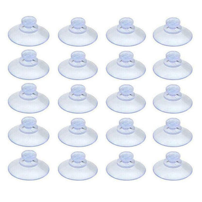20Pcs 20/40Mm Suction Cups Caps Suckers Aquarium Fish Tank Glass Hanger Pads - 20MM