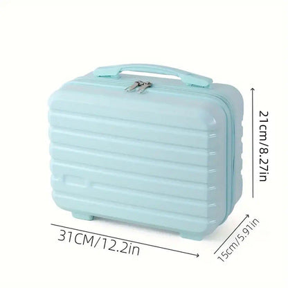 Portable 14 Inch Suitcase Mini Small Travel Storage Hand Gift Box - Pink