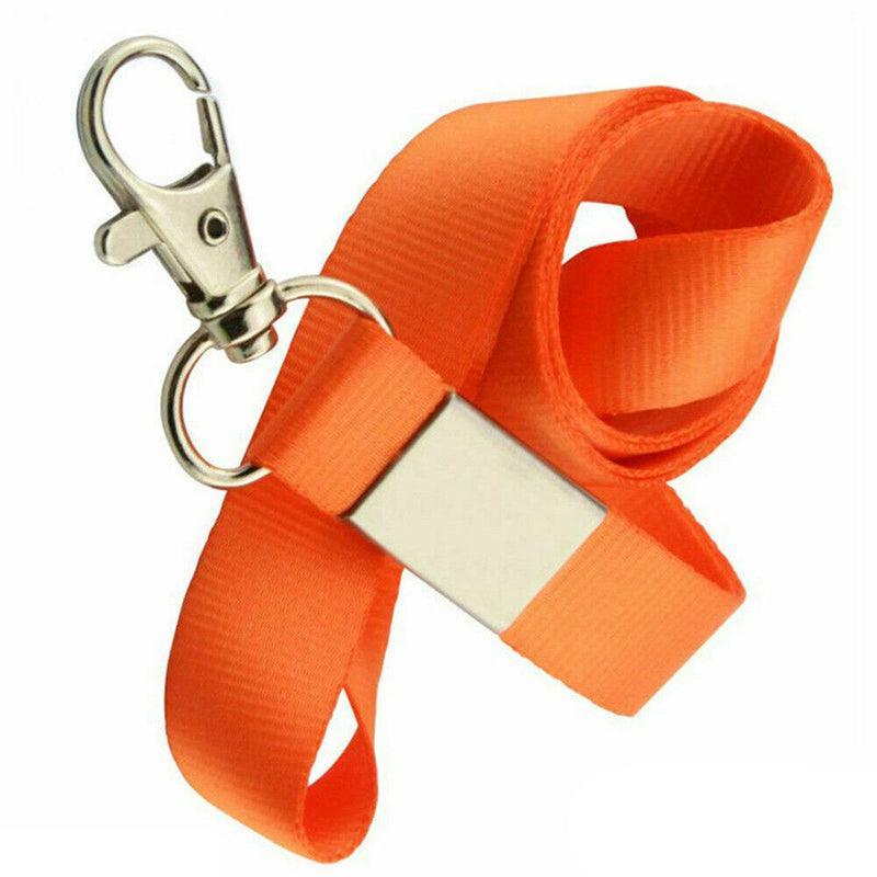 Neck Strap with Clip for ID Badge Name Tag Card Holder Lanyard - Beige Grey