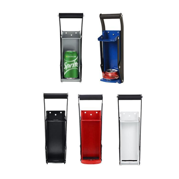 Can Crusher 12/16oz Beer Smasher Aluminium Recycling Wall Mount Bottle Opener - Black