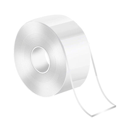 Double Sided Nano Tape Transparent Reusable Adhesive Gel Grip for Home Office - 5cm*1m*2mm (1 Unit)