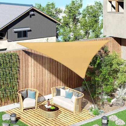Outdoor Breathable Shade Sail Canopy Triangle Square Patio Garden Sun Shade - 3*6m（Rectangular）
