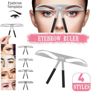 Brow Stencil Shaper Tattoo Eyebrow Kit Ruler 3D Balance Template Makeup Tool Au - #2 Classic Eyebrow