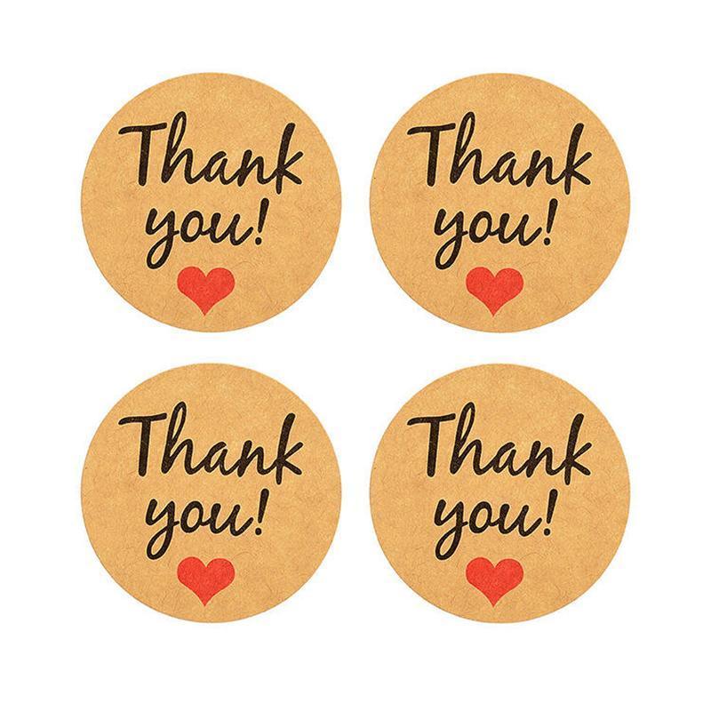 UP TO 80PCS Stickers Labels Thank You Stickers Gift Wrapping Craft Scrapbook DIY - 16*5PCS Style 1