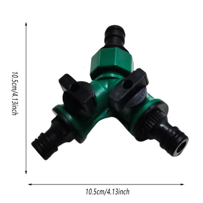 3PCS Versatile 2 Way Garden Hose Splitter Y Shape Water Pipe Connector Diverter