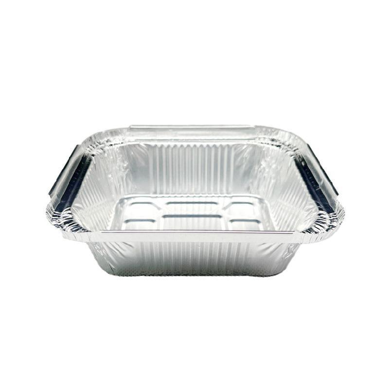 125PCS Disposable Quadrate Tin Foil Pans Oven Grill Safe Non-Stick Baking Trays - 125pcs-700ml