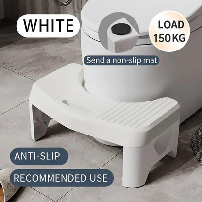 Thickened Toilet Squatting Stool Bathroom Footstool Household Restroom Pad - Blue
