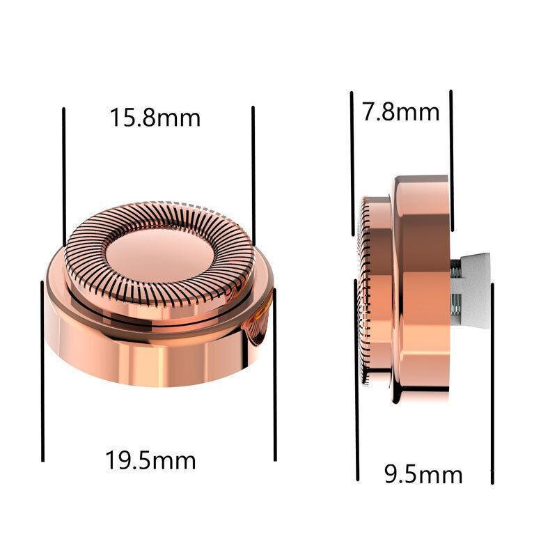 4Pcs For Gen1 Flawless Touch Facial Clean Hair Remover Replacement Heads Blades