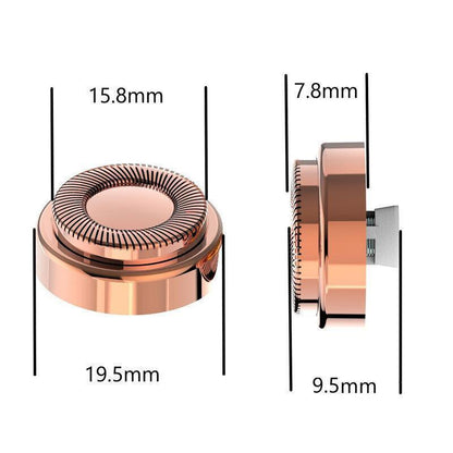 4Pcs For Gen1 Flawless Touch Facial Clean Hair Remover Replacement Heads Blades