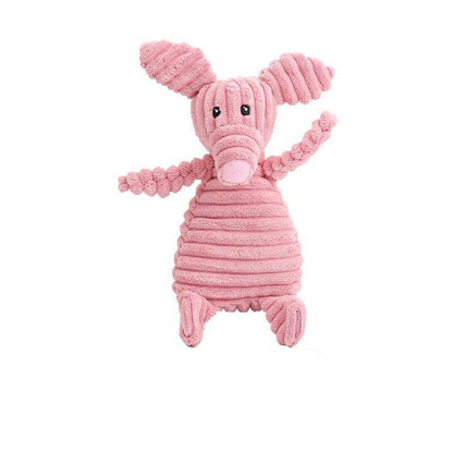 Squeaky Dog Toys Puppy Pet Chew Rope Squeaker Crinkle Rope Plush Toy Teething Au - Brown Goose