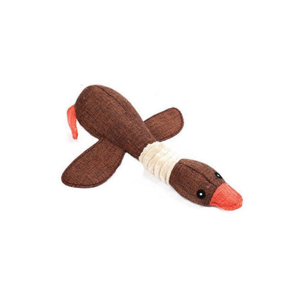 Squeaky Dog Toys Puppy Pet Chew Rope Squeaker Crinkle Rope Plush Toy Teething Au - White Donkey