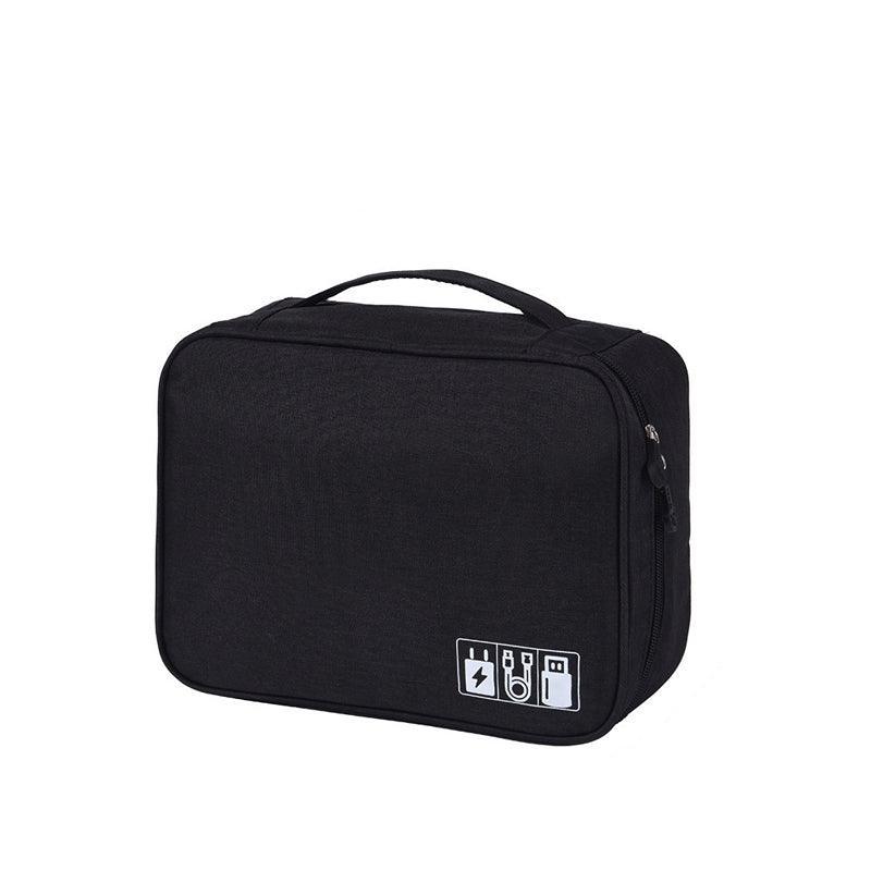 Cable Organizer Bag Charger Usb Electronic Accessories Storage Travel Case Au - Purple