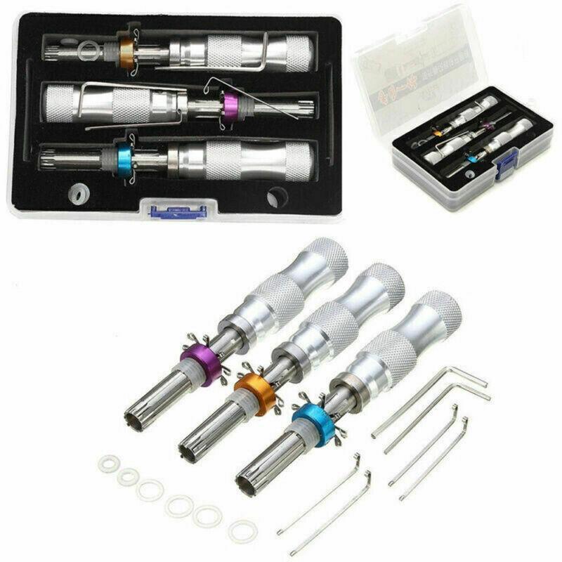 3X Tubular Locksmith Lock Tool Equipment 7.00Mm 7.5Mm 7.8Mm Steel Set Safe Box