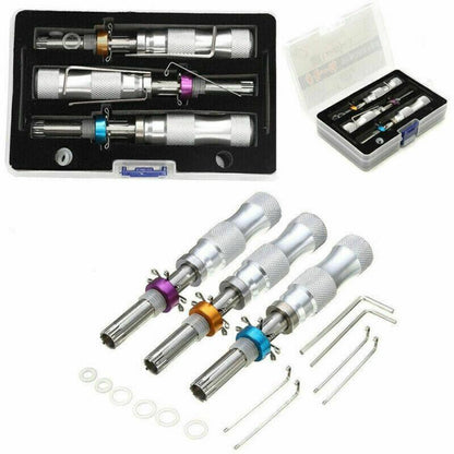 3X Tubular Locksmith Lock Tool Equipment 7.00Mm 7.5Mm 7.8Mm Steel Set Safe Box