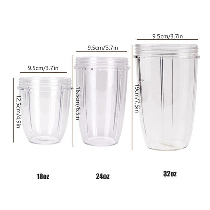 Blender Cups 32OZ 24OZ 18OZ Replacement Accessories Juicer Ice Crushing Blades - 18oz