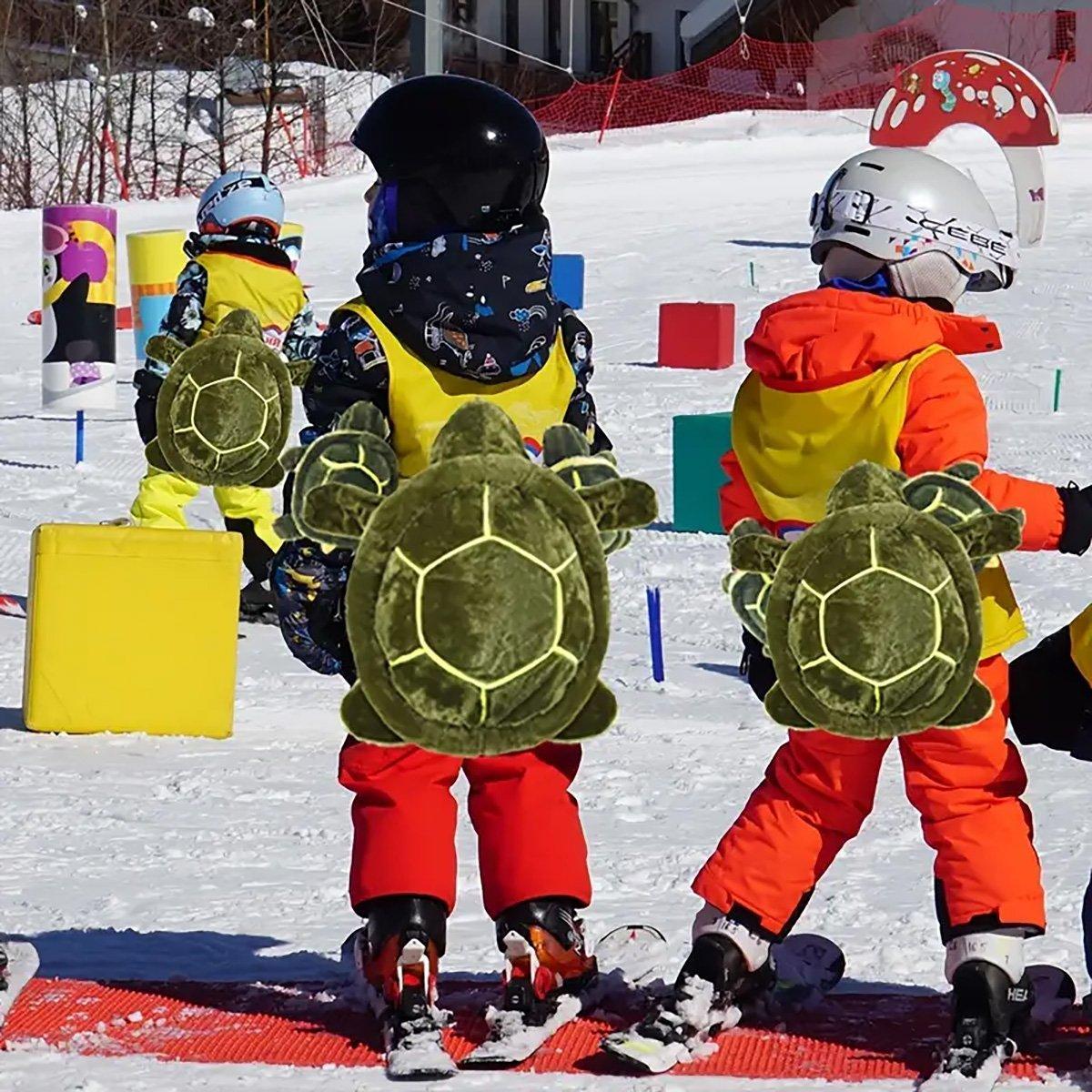Ski Protection Plush Hip Pad Cartoon Turtle Skateboard Mat Snowboarding Gear - M