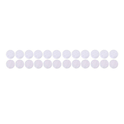 Strong Sticky Round Self Adhesive Dots DIY Bond Tape No Mark Fasteners - White 20Pairs - 20mm