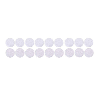 Strong Sticky Round Self Adhesive Dots DIY Bond Tape No Mark Fasteners - White 20Pairs - 20mm
