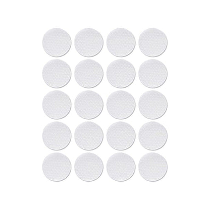 Strong Sticky Round Self Adhesive Dots DIY Bond Tape No Mark Fasteners - White 9 Pairs - 30mm