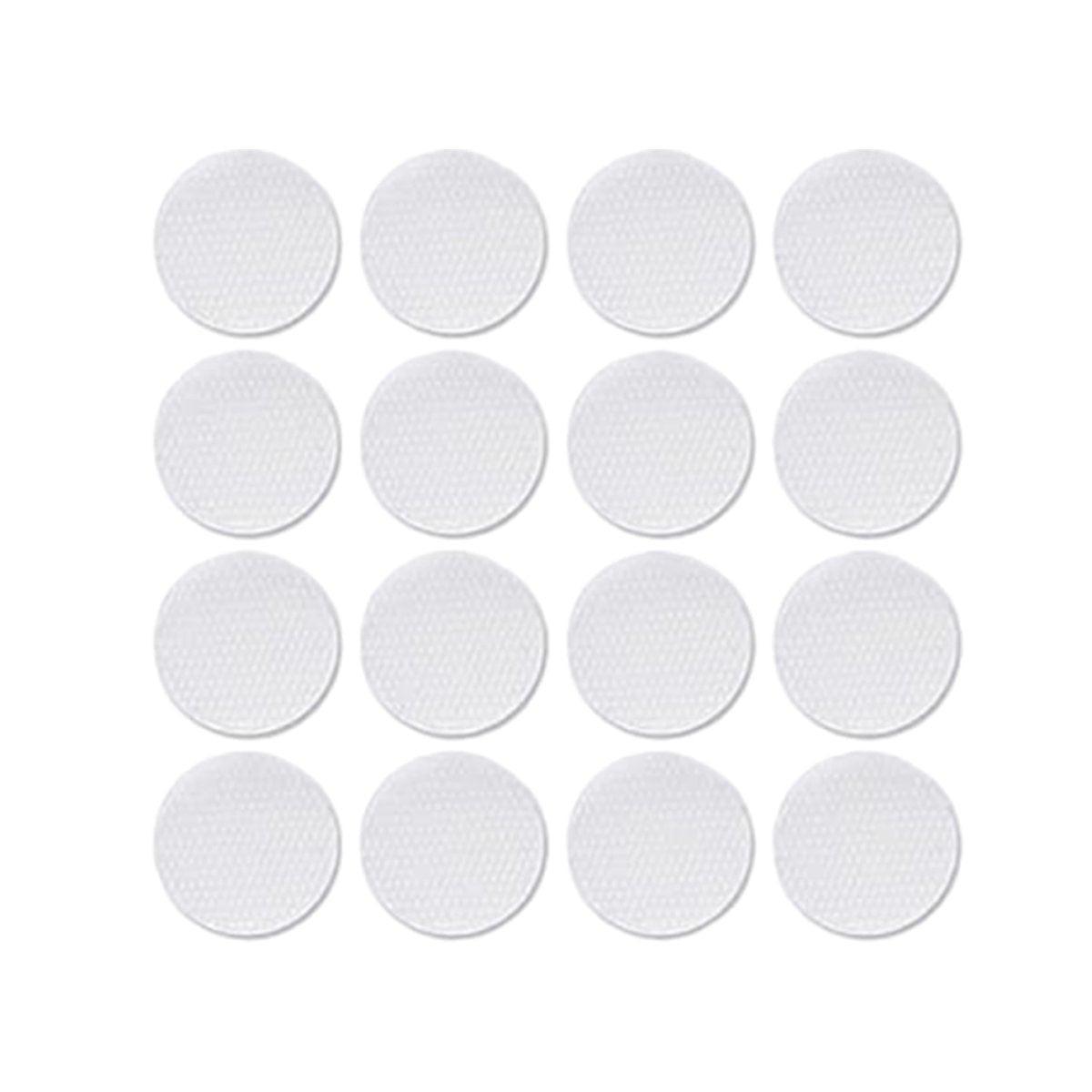 Strong Sticky Round Self Adhesive Dots DIY Bond Tape No Mark Fasteners - White 9 Pairs - 30mm