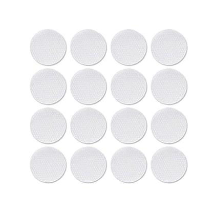 Strong Sticky Round Self Adhesive Dots DIY Bond Tape No Mark Fasteners - White 9 Pairs - 30mm