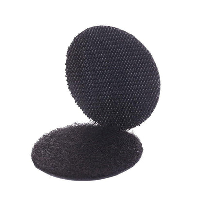 Strong Sticky Round Self Adhesive Dots DIY Bond Tape No Mark Fasteners - White 9 Pairs - 30mm