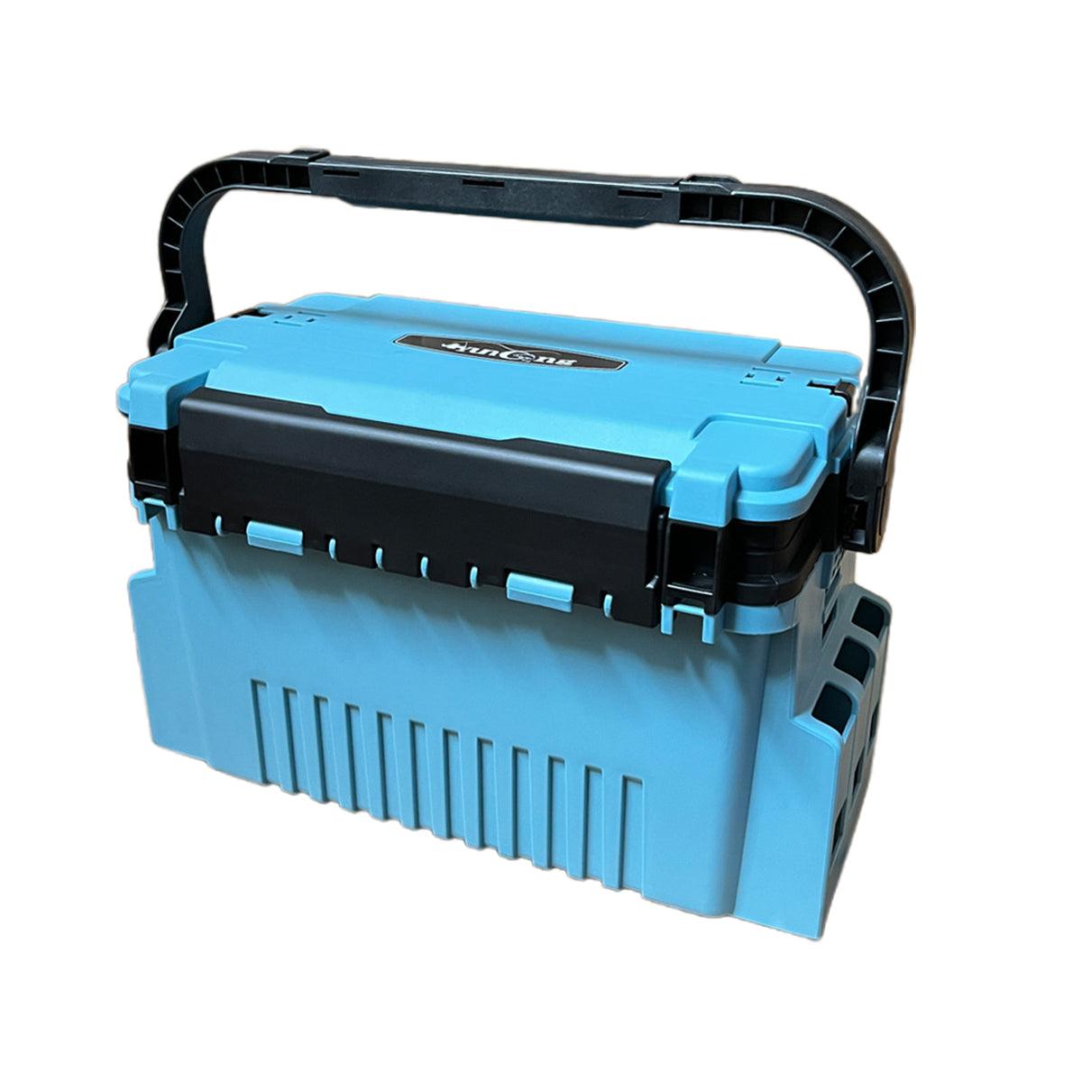 Multifunctional Fishing Tackle Box Portable Gear Storage Case Organizer Tool Box - Green