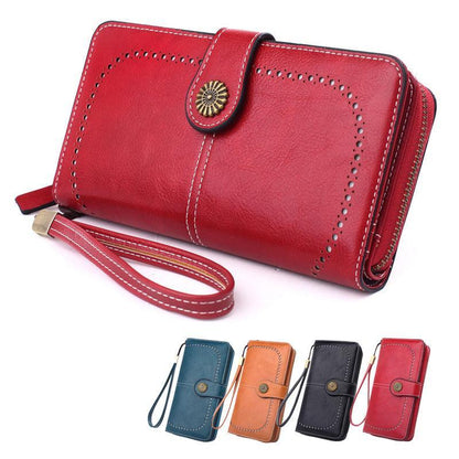 Women Wallets Purse Organizer Pouch Bag Credit Card Cash Holder Case Handbag Au - Blue
