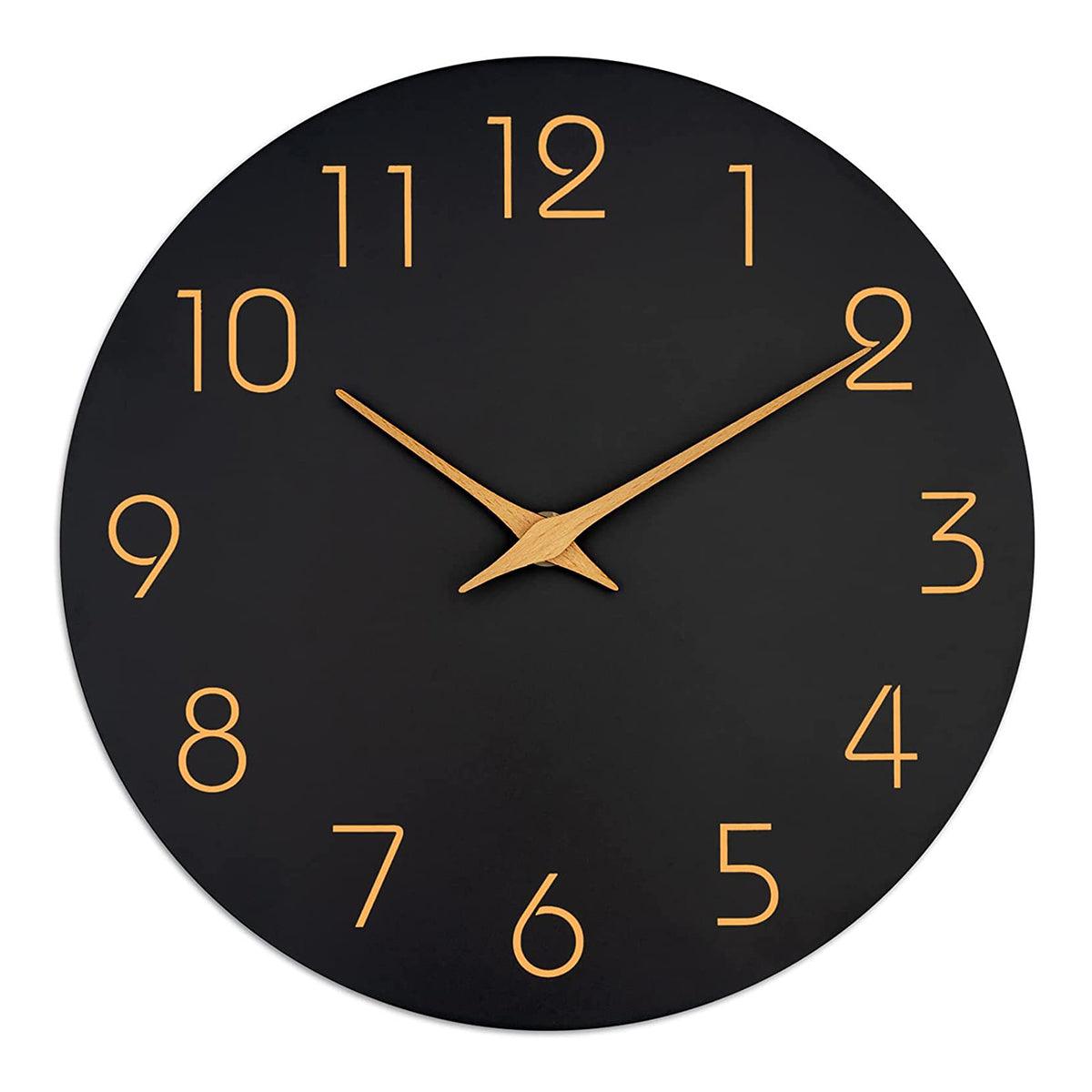 12 Inch Digital Wall Clock Simple Hanging Watch for Living Room Home Decoration - White