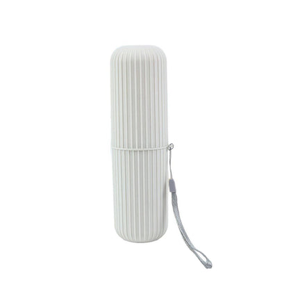 Travel Toothbrush and Toothpaste Holder Portable Bathroom Storage Box Case Cover - Grey