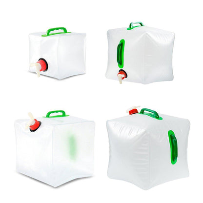 Portable Folding Water Bag Compression Bucket Outdoor Sports Cycling Equipment - 10L