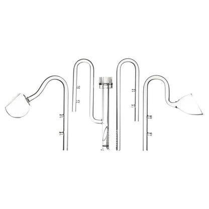 Aquarium Glass Inlet Outlet Pipe Fish Tank Filter Oil Film Remover Plant Holder - Oil removal inlet-16mm