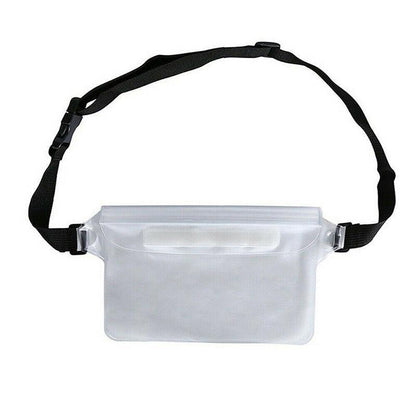 Waterproof Underwater Waist Belt Bum Bag Beach Swimming Boating Dry Phone Pouch - Grey
