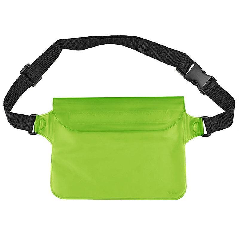 Waterproof Underwater Waist Belt Bum Bag Beach Swimming Boating Dry Phone Pouch - Grey