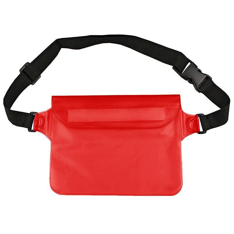 Waterproof Underwater Waist Belt Bum Bag Beach Swimming Boating Dry Phone Pouch - Orange
