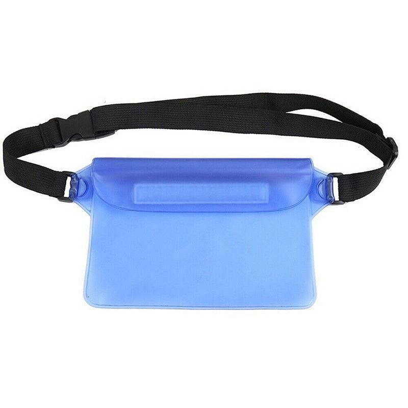 Waterproof Underwater Waist Belt Bum Bag Beach Swimming Boating Dry Phone Pouch - Red